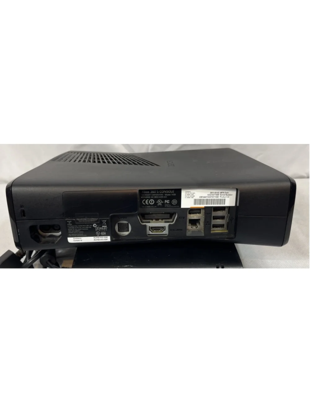 Microsoft Xbox 360 S Model 1439 Video Game Console W/ Power Supply EUC TESTED